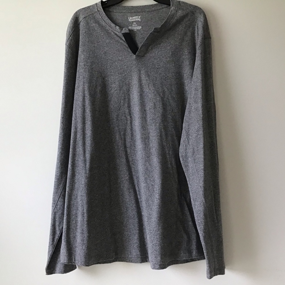 Cremieux NWT $39.50 Shirt XXL Pullover Gray  Cotton